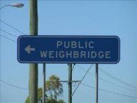 Sign to Public Weighbridge
